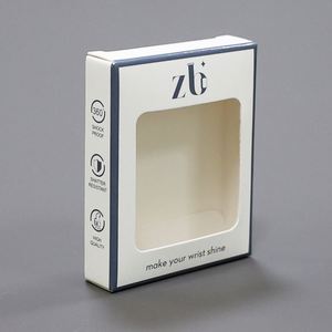 Cajas de Cartón con Ventana Transparente de Lujo en Oferta, con Cierre de Cinta, para Joyería, Regalos, Tarjetas de Regalo - Product Image 3