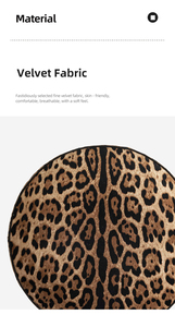 Muebles de Comedor Modernos de Alta Gama, Elegantes Sillas de Bar con Tela con Estampado de Leopardo, Diseño Minimalista para el Hogar y Apartamentos - Product Image 6