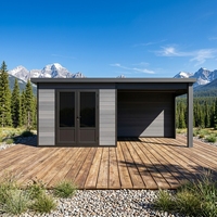 D-Serie Moderne WPC Holz-Gartenhäuser Robuste Kugelsichere Glasfenster mit Konstanter Temperatur für den Außenbereich EASYGREEN