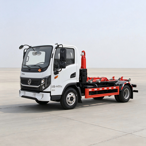 รถบรรทุกติดเครนยกขยะ Dongfeng Huashen F3 แบบ 4x2 พร้อมกระบะยกแบบถอดได้ สำหรับขาย - Product Image 5