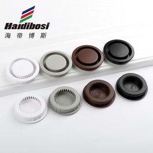 <b>Abs</b> Plastic Round Vent Cover 50mm For Shoe Cabinet Exhaust Hole Brown - Product Image 2
