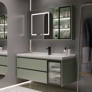 <b>Bathroom</b> Vanities With <b>Mirror</b> Wash Basin for Hotel <b>Bathroom</b> High Quality Modern Wall Mounted <b>Bathroom</b> Cabinet - Product Image 4