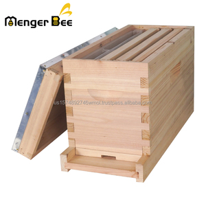 กล่องเลี้ยงผึ้งควีนแบบชั้นเดียว 5 เฟรม รุ่น Menger Bee ทำจากไม้เฟอร์ หนา 20 มม. สำหรับเฟรม Langstroth และเฟรมออสเตรเลีย ขายดี รุ่นใหม่ - Product Image 3