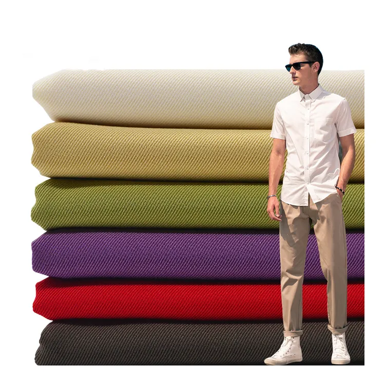 Guangzhou tekstil kumaş toptan clothing filament 96% polyester ve giyim için 4% spandex streç lüks kumaşlar