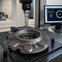 Boîtier de boîte de vitesses en fonte ductile GGG50 sur mesure, usiné CNC, pièces moulées en fonte de graphite sphéroïdal pour machines