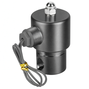 Vanne solénoïde pneumatique COVNA pour commande urgente, 12 V, 3/8 pouce, 2 voies, 12 V CC, normalement fermée, haute pression, en acier inoxydable - Product Image 2