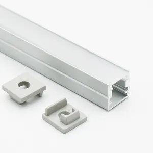 10X10Mm Bentuk U Jalur Led Profil Aluminium Saluran Led untuk Dekorasi