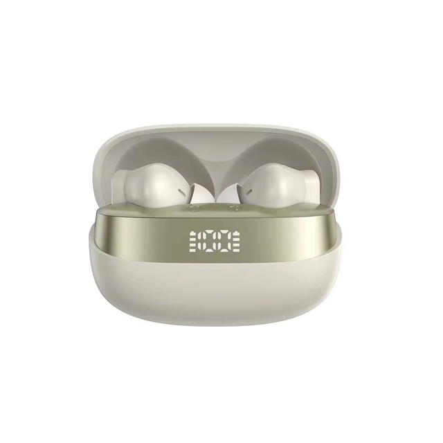 Factory Customization TWS In-Ear Wireless Earbuds with Digital Display ANC/ENC Noise Cancelling JL Chipset IPX4 Waterproof
