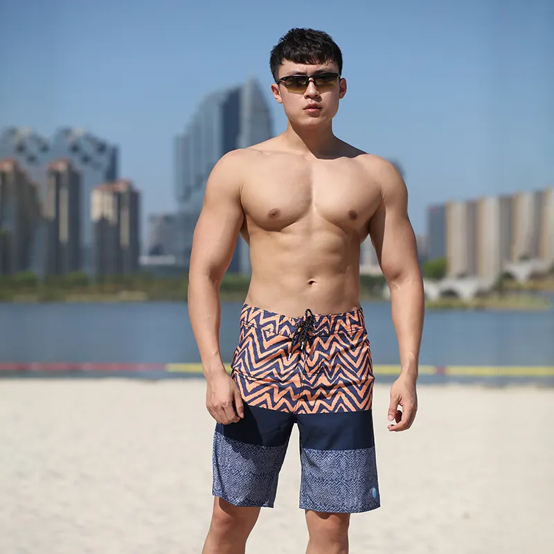 New arrival Man Short Swimwear 100% polyester men's swim trunks custom