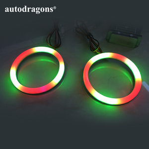 Anneaux lumineux LED universels RGBW en coton à commande par application, effet de poursuite, feux de jour, 140 mm - Product Image 4