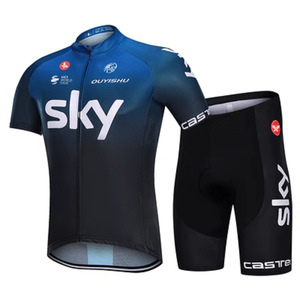 Nouvelle tenue de cyclisme à manches courtes <span class=keywords><strong>Tour</strong></span> de France, vêtements de sport pour vélo de route, respirants, pour hommes, femmes et enfants, combinaison de patinage de vitesse - Product Image 2