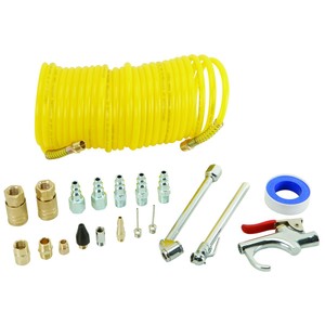 Pneumatic Tool Dust Blower Set 6 Mm 1/4 Inch Brass Air Hose With Nozzle And Fittings For Workshop Use - Product Image 1