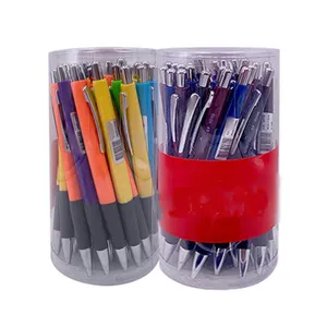 便宜的定制0.5毫米便携式可伸缩机械铅笔套装，带塑料桶