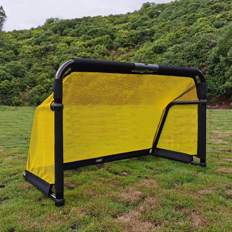 5*3FT Collapsible Portable Goal Post Solid Frame Folding Mini Football Goal Foldable Mini Aluminum Soccer Goal for Kids