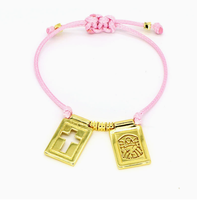Bracelet de prière catholique fait main Saint Benoît San Benito Croix Vierge Médaille Cadeau religieux