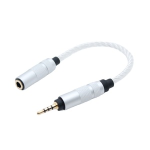 Cable adaptador de audio equilibrado de 3,5 mm hembra a 2,5 mm macho para teléfono móvil, núcleo de TPE de aleación de aluminio - Product Image 4