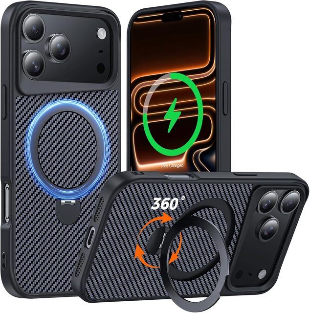 360 Premium Quality Sports Design Magnetic Wireless Charge Shockproof Stand Phone Case Available Cover for iPhone 17 16 15 case