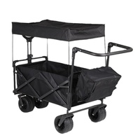 Poussette pour enfants Wagons Kids, poussette bébé en métal avec capote pliable, chariot de camping pour enfants pour les voyages en plein air