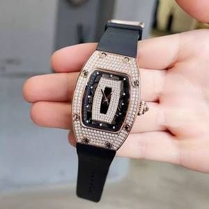 New top-tier starry sky full diamond <b>mechanical</b> <b>watch</b>, skeleton movement, suitable for women's business, dating, and social - Product Image 1