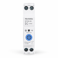MythEle MY40-DC Tuya WiFi DC Smart Switch 40A DC8-90V DIN Rail Remote Control Timer Switch untuk Sistem Baterai Surya RV Camper