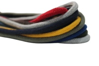 Aglet de couleur personnalisée pointes métalliques rondes 100% coton cordon de serrage cordes à capuche pour vêtement lacets de sport