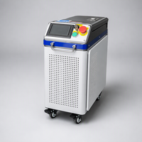 Machine de nettoyage au laser pulsé refroidie par air de 500 W, système compact d'élimination de la rouille pour surfaces métalliques, peinture, revêtement d'huile