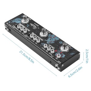 ROWIN Pedal efek gitar 3-in-1, Pedal penundaan/Ocean Verb/Roto dengan fungsi True Bypass, Pedal efek gitar elektrik - Product Image 2