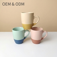 Mug à café en céramique à double paroi personnalisé avec impression sérigraphique, mug moderne pour cadeau d'entreprise avec logo personnalisé