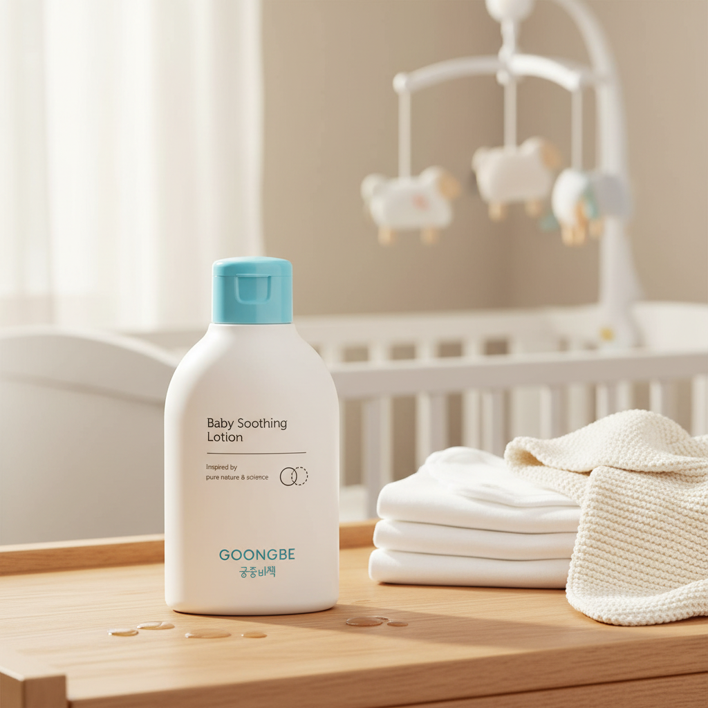 ORANGLES GOONGBE Baby Soothing Lotion 150ml – Gentle Moisturizing Cream for Baby Skin Care - detailed closeup view - Image 3 of 3 | great for travel | Texas | Free Shipping ORANGLES