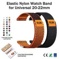 Bracelet de montre universel en nylon respirant 22 mm pour hommes, bracelet de remplacement sport en nylon 20 mm, luxe