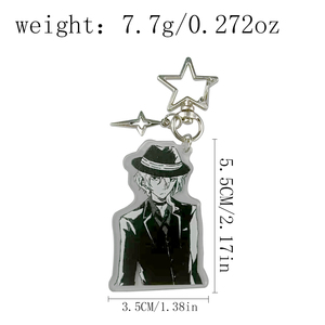 พวงกุญแจโลหะ Dazai Osamu และ chuuay จากอนิเมะ BSD <span class=keywords><strong>bungou</strong></span> <span class=keywords><strong>stray</strong></span> - Product Image 3