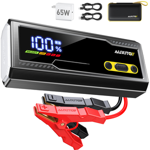 เครื่องช่วยสตาร์ทรถยนต์ AUXITO 10000A สำหรับเครื่องยนต์เบนซินและดีเซลทุกชนิด ความจุแบตเตอรี่ 24000mAh แบบพกพา พร้อมที่ชาร์จเร็ว 65W - Product Image 6