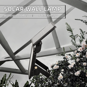 Luci Solari da Parete IP65 Impermeabili con 144 LED, Alimentate a Batteria, 8-10 Ore di <span class=keywords><strong>Illuminazione</strong></span> Calda, Luci Wireless per <span class=keywords><strong>Esterni</strong></span>, Porta d'Ingresso e Giardino - Product Image 3