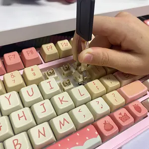 Pegangan anti licin keyboard cnc karet baja antikarat, alat penarik tutup kunci