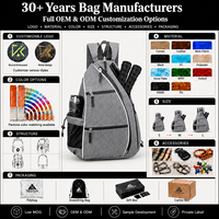 Sac à dos imperméable personnalisé avec logo pour raquettes de pickleball, tennis, badminton, avec porte-bouteille pour les joueurs de sports de terrain