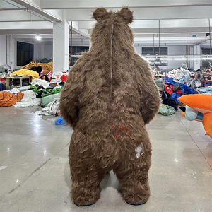 Costume da Mascotte Gonfiabile del Personaggio dei Cartoni Animati Orso <span class=keywords><strong>Masha</strong></span>, Colore Marrone Scuro, per Adulti, Vendita Diretta dalla Fabbrica - Product Image 3