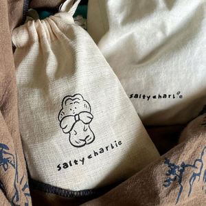 Custom Organic Beige Small Cotton <b>Drawstring</b> Bag Recyclable Reusable Jewelry Storage Dust <b>Pouch</b> in High Quality - Product Image 1