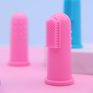 แปรงสีฟันสำหรับสัตว์เลี้ยง ซิลิโคนแบบสวมนิ้ว ทำความสะอาดฟันสุนัข แปรงสีฟันแมว ทำความสะอาดช่องปาก แปรงสีฟันสุนัข น้ำยาบ้วนปาก - Product Image 3