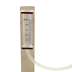 Kit d'expériences scientifiques en bois pour enfants de 4 à 6 ans, jouet de projet de physique à faire soi-même avec tube de mesure et tuyau - Product Image 1