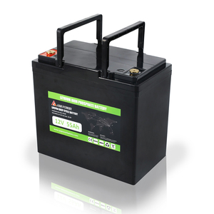Batería de fosfato de hierro y litio (LiFePO4) de ciclo profundo de 12V 55Ah, paquete de energía recargable para almacenamiento de energía solar, vehículos recreativos, marinos y carritos de golf - Product Image 1