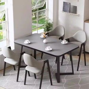 Chất Lượng Cao Bắc Âu Tối Giản Phong Cách Bánh Cafe Bar Nhà Phòng Khách Bàn Ăn Với Bốn Ghế Nhà Hàng Bộ Đồ Nội Thất - Product Image 2