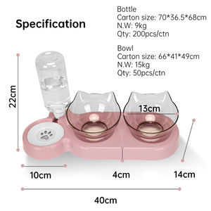 <span class=keywords><strong>Pink</strong></span> destacável ajustável Cat Food <span class=keywords><strong>Bowl</strong></span> com suporte Duplo 15 ° Tilted <span class=keywords><strong>Pet</strong></span> <span class=keywords><strong>Bowl</strong></span> com built-in dispensador de água Cat <span class=keywords><strong>Bowl</strong></span> Elevated - Product Image 6
