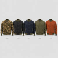 Blouson universitaire camouflage personnalisé pour homme, imprimé intégral, boutons-pression, bordure côtelée, style baseball, décontracté, streetwear