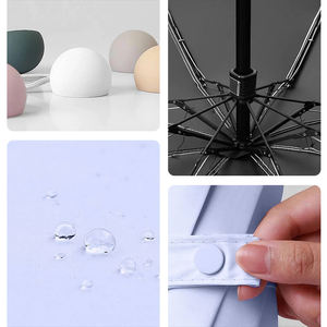 미니 접이식 휴대용 태양 및 비 UV 보호 소형 경량 포켓 우산 (케이스 포함) - Product Image 3