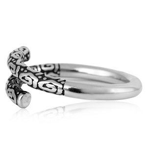 yunnique Sun Wukong Open <b>Ring</b> <b>Titanium</b> Steel Silver Men's Fashion <b>Ring</b> Gift Jewelry - Product Image 3