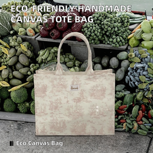 Sac fourre-tout en toile réutilisable de haute qualité, écologique, ECOGREEN, naturel, fait main, motif personnalisable, fermeture à ruban long, fermeture à l'épaule - Product Image 2