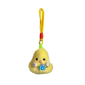 HECION Porte-clés en peluche poulet mignon pour prendre des photos, adorable pendentif de sac à dos, cadeau tendance pour les meilleurs <span class=keywords><strong>amis</strong></span>, article de boutique - Product Image 6