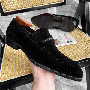 Mocasines de Cuero Genuino para Caballero, Estilo Clásico de Negocios, Diseño Nuevo, Color Negro, Casuales, con Cierre Deslizante, Moda Otoño - Product Image 2
