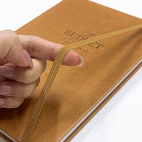 Petit lot personnalisé 2025 2026 carnet de notes en cuir Pu suivi des dépenses journal A5 planificateur de budget financier sans date avec enveloppes
