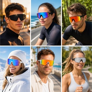 Gafas de Sol Deportivas para Ciclismo y Esquí, Protección UV400, Antiviento, Envolventes, para Hombre y Mujer, Uso Diario - Product Image 5